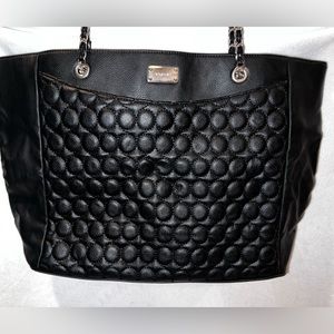 Nine West Large Black Tote Bag Purse - New Condition